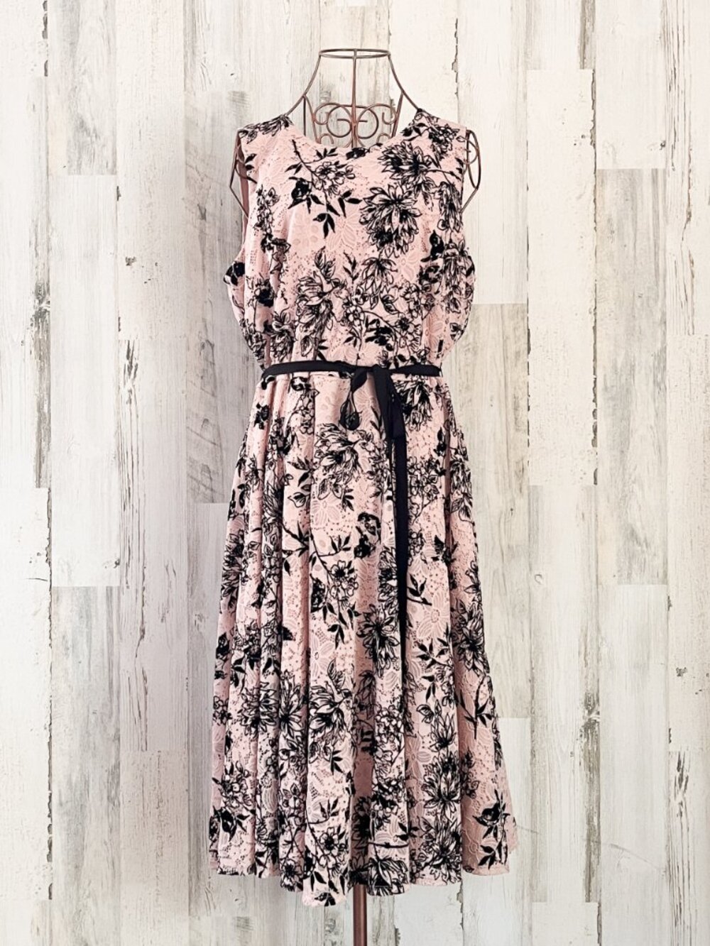 NWT Danny & Nicole Pink Lace Dress 12 Cottage Wedding Guest Coquette Soft Girl - Picture 1 of 11